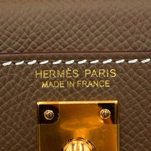 将图像加载到图库查看器中,HERMES Mini Kelly 2 Etoupe Epsom
