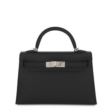 Load image into Gallery viewer, HERMES Mini Kelly 2 Black Epsom