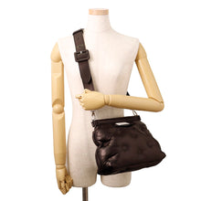 Load image into Gallery viewer, Margiela Glam Slam Classic 2-Way Shoulder Bag BlackSB1WG0028 Quilted Nappa Leather Size Small