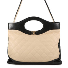 Load image into Gallery viewer, CHANEL CHANEL 31 Shopping Bag Beige/BlackA57977 Calf Leather Size Large