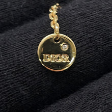 将图像加载到图库查看器中,Dior PETIT CD Double Necklace GoldN1155PMTCY Metal Rhinestone
