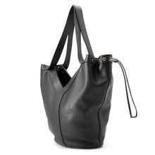 将图像加载到图库查看器中,SAINT LAURENT PARIS Y Hobo Tote Bag Black833160 Leather Size Large
