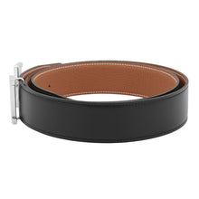 Load image into Gallery viewer, HERMES Constance HBelt Size 100 Black/Gold Box Calf Leather Togo Leather