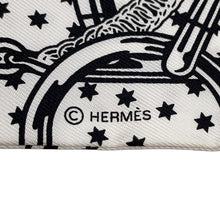 Load image into Gallery viewer, HERMES Twilly Apron Doll Golden Spurs Blanc/Marine/Black Silk100%