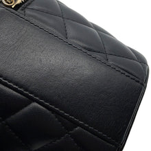 Load image into Gallery viewer, CHANEL Vanity ChainShoulder Black Lambskin