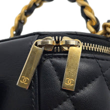 Load image into Gallery viewer, CHANEL Vanity ChainShoulder Black Lambskin
