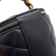Load image into Gallery viewer, CHANEL Vanity ChainShoulder Black Lambskin