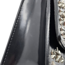 将图像加载到图库查看器中,JIMMY CHOO Star Studded Chain Shoulder Bag Black Croco embossed leather