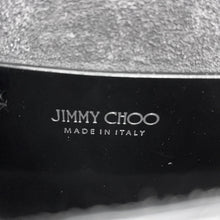 将图像加载到图库查看器中,JIMMY CHOO Star Studded Chain Shoulder Bag Black Croco embossed leather