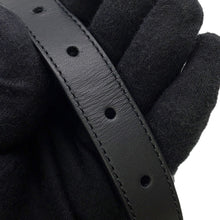 将图像加载到图库查看器中,GUCCI GG Marmont Belt Size 75 Black476342 Leather Faux Pearl