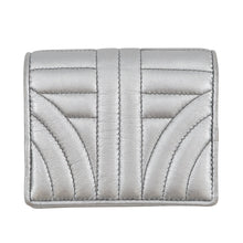 Load image into Gallery viewer, PRADA Folded wallet Silver1MV204 Leather