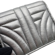 Load image into Gallery viewer, PRADA Folded wallet Silver1MV204 Leather