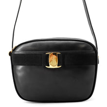 Load image into Gallery viewer, Ferragamo Vala Shoulder Bag BlackA214183 Leather