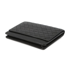 将图像加载到图库查看器中,Bottega Veneta INTRECCIATO Card Case Black Leather