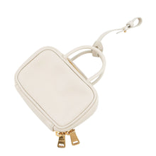 将图像加载到图库查看器中,MIUMIU Embossed Logo Bag Charm Ivory5NR036 Leather