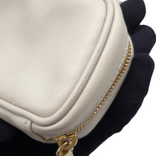 将图像加载到图库查看器中,MIUMIU Embossed Logo Bag Charm Ivory5NR036 Leather