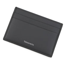 Load image into Gallery viewer, TIFFANY&Co. Logo Card Case Gray Leather