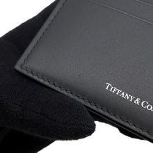 Load image into Gallery viewer, TIFFANY&Co. Logo Card Case Gray Leather