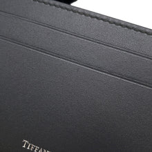 Load image into Gallery viewer, TIFFANY&Co. Logo Card Case Gray Leather