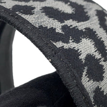 Load image into Gallery viewer, Dior Leopard Logo Headband Black/Gray Canvas