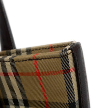 将图像加载到图库查看器中,BURBERRY Nova Check Handbag Beige/Brown Canvas Leather