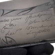 将图像加载到图库查看器中,Berluti Calligraphy Card Case Gray Leather