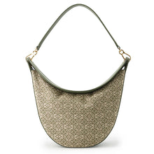 将图像加载到图库查看器中,LOEWE Luna Anagram One Shoulder Bag KhakiA923PL9X01 Jacquard Leather