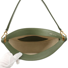 将图像加载到图库查看器中,LOEWE Luna Anagram One Shoulder Bag KhakiA923PL9X01 Jacquard Leather
