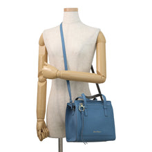 Load image into Gallery viewer, Ferragamo Amy Gancini 2WAY Handbag Blue21F478 Leather