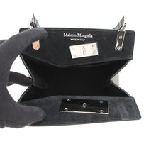Load image into Gallery viewer, Maison Margiela Maison Margiela Snatched 2-Way Handbag Gray/BlackS58WG0168P4517P8013 Embossed Leather Size Small