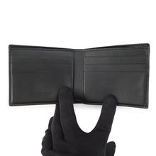 将图像加载到图库查看器中,Bottega Veneta Maxi INTRECCIATO Bifold Wallet Compact Billfold Black Leather
