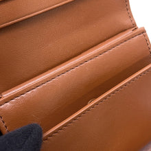 将图像加载到图库查看器中,CELINE Triomphe Trifold Compact Wallet Beige/Brown10D783 Canvas/Leather
