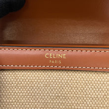 将图像加载到图库查看器中,CELINE Triomphe Trifold Compact Wallet Beige/Brown10D783 Canvas/Leather