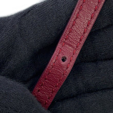 Load image into Gallery viewer, DOLCE&GABBANA Logo Studded 2WAY Pouch Bordeaux Velour