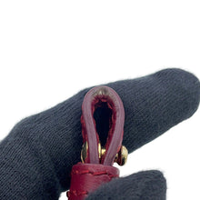 Load image into Gallery viewer, DOLCE&GABBANA Logo Studded 2WAY Pouch Bordeaux Velour