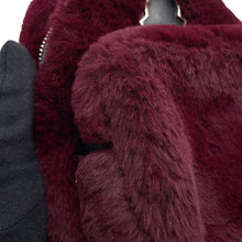 Load image into Gallery viewer, MONCLER Fur Shoulder Bag Bordeaux/BlackF209B5L60000 02SJR Fur Leather