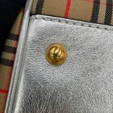 Load image into Gallery viewer, BURBERRY Nova Check Mini Travel Bag Beige/Silver8006443 Canvas Leather