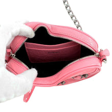 Load image into Gallery viewer, BALENCIAGA Lucagol Heart ChainShoulder Bag Pink722781 Leather