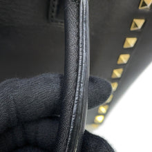 Load image into Gallery viewer, Valentino Garavani Rock Studded 2WAY Tote Bag Black Leather