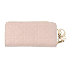 Load image into Gallery viewer, Dior Cannage Lady Dior Round Zip Long Wallet PinkS0007ONMJ_M973 Leather