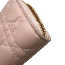 Load image into Gallery viewer, Dior Cannage Lady Dior Round Zip Long Wallet PinkS0007ONMJ_M973 Leather