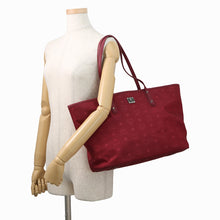 将图像加载到图库查看器中,MCM Visetos Studded Tote Bag BordeauxMWP7ADT63RY001 Nylon Leather