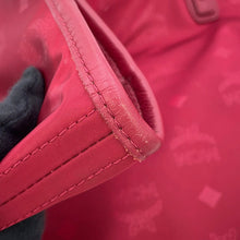 将图像加载到图库查看器中,MCM Visetos Studded Tote Bag BordeauxMWP7ADT63RY001 Nylon Leather