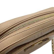 Load image into Gallery viewer, Ferragamo Vara Ribbon Shoulder Bag Beige Leather