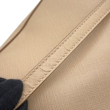 Load image into Gallery viewer, Ferragamo Vara Ribbon Shoulder Bag Beige Leather