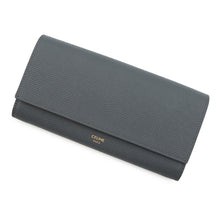 Load image into Gallery viewer, CELINE Large flap wallet Medium Gray10B563BEL Leather