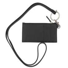 Load image into Gallery viewer, BALENCIAGA Cash Card Case with Key Ring Black/White594548 Leather