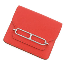 将图像加载到图库查看器中,HERMES Roulis Ruri Slim Rouge Coeur Chevre Myzore Goatskin