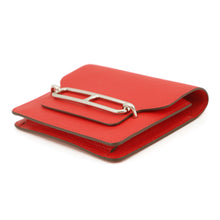 将图像加载到图库查看器中,HERMES Roulis Ruri Slim Rouge Coeur Chevre Myzore Goatskin