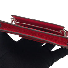 将图像加载到图库查看器中,HERMES Roulis Ruri Slim Rouge Coeur Chevre Myzore Goatskin